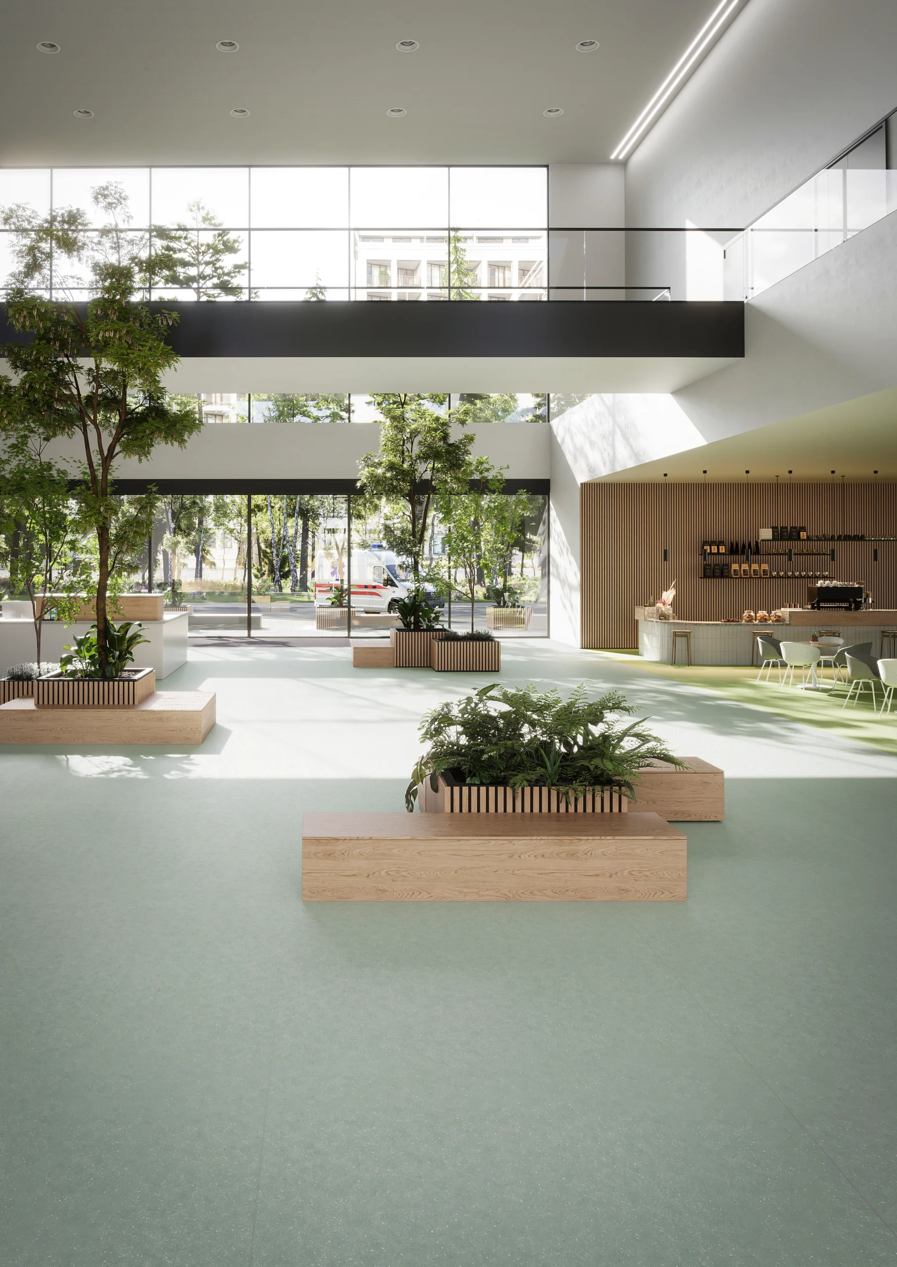 PURLINE Chip Jade Green Sheet Flooring